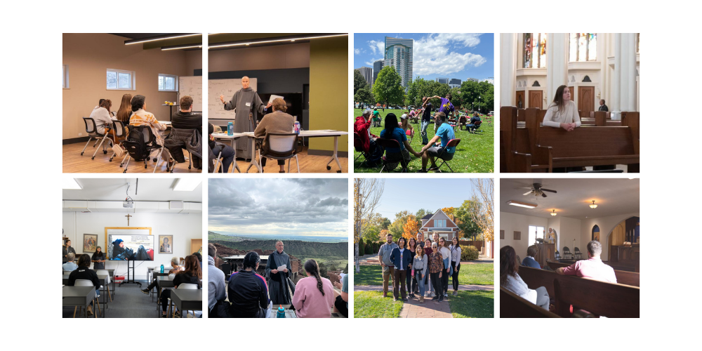 collage of photos from previous retreats